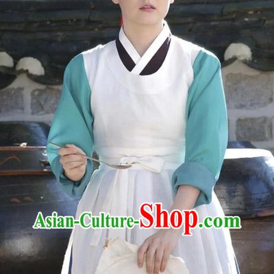 Dae Jang Geum Ancient Korean Court Woman Doctor Hanbok Costumes Complete Set