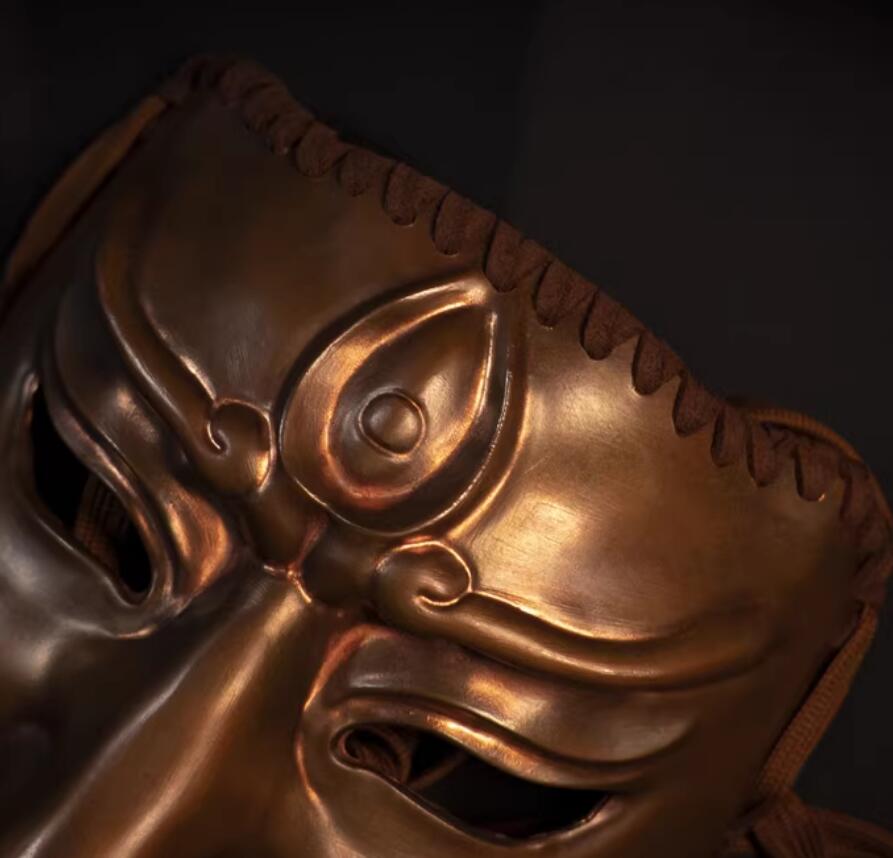Handmade Er Lang God Mask Ancient Chinese Warrior Mask Handmade Er Lang God Mask Ancient Chinese Warrior Mask