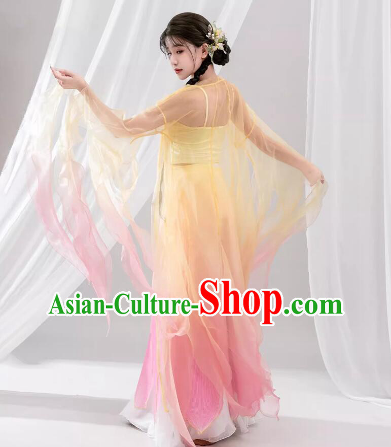 Umbrella Dance Lotus Dance Hanfu Dress Chinese Classical Dance Costume Umbrella Dance Lotus Dance Hanfu Dress Chinese Classical Dance Costume