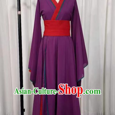 Purple Le He Chang Ge Classical Dance Dress Female Hanfu Phantom Flowing Stage Costume