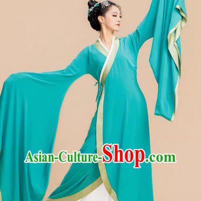 Female Classical Dance Costume Flowing Wide Sleeve Practice Hanfu Large Skirt Performance Dress