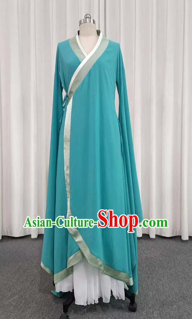 Female Classical Dance Costume Flowing Wide Sleeve Practice Hanfu Large Skirt Performance Dress Female Classical Dance Costume Flowing Wide Sleeve Practice Hanfu Large Skirt Performance Dress