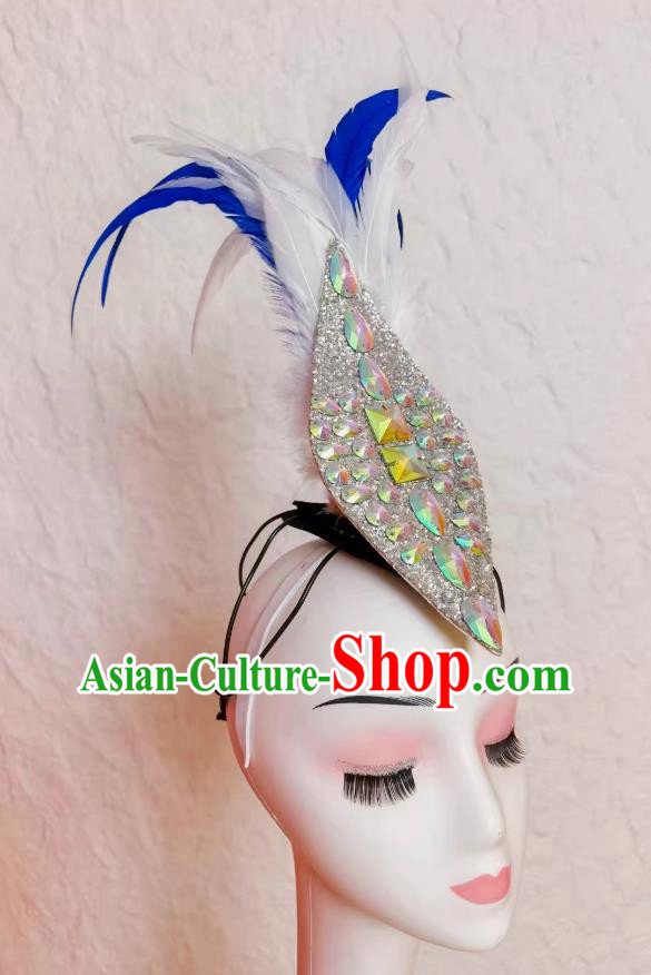 Modern Dance Feather Rhinestone Hair Clip Classical Seagull Bird Dance Hair Accessory Modern Dance Feather Rhinestone Hair Clip Classical Seagull Bird Dance Hair Accessory