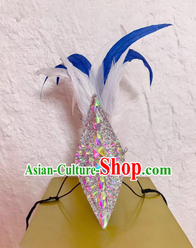 Modern Dance Feather Rhinestone Hair Clip Classical Seagull Bird Dance Hair Accessory Modern Dance Feather Rhinestone Hair Clip Classical Seagull Bird Dance Hair Accessory