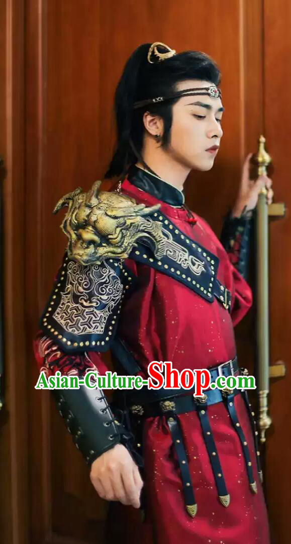 Traditional Chinese Hanfu Tang Dynasty Warrior Outfit Complete Set