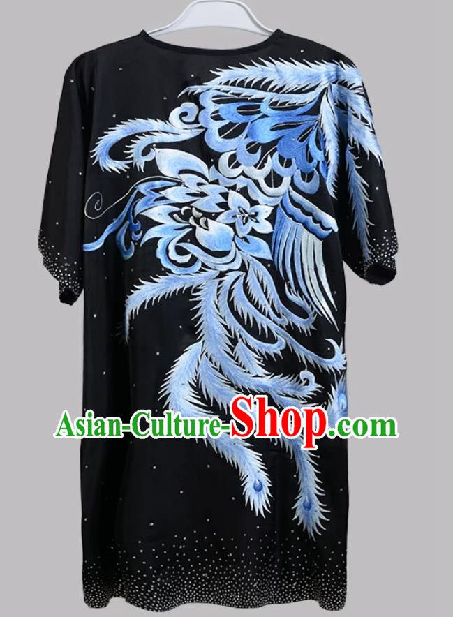 Embroidered Black Wushu Uniform For Women Nanquan Changquan Kung Fu Competition Clothing Embroidered Black Wushu Uniform For Women Nanquan Changquan Kung Fu Competition Clothing