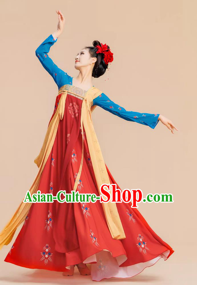 Tang Dynasty Hanfu Dance Dress ChangAn Tang Style Ruqun Classical Dance Performance Costume