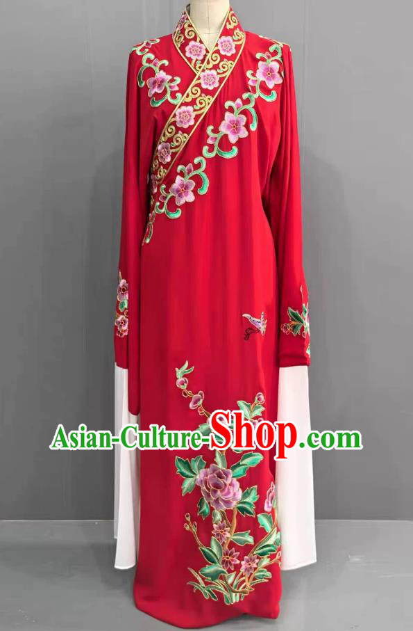 Embroidered Yue Opera Young Male Costume With Golden Outlines And Slanted Collar For Liang Shanbo And Zhu Yingtai