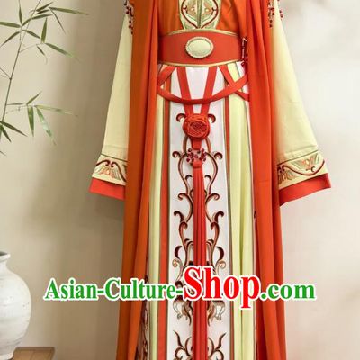 Ancient Empress Hanwen Dress Huangmei Opera Hua Dan Costume Chinese Opera Female Role Three Sacred Madonna Hanfu