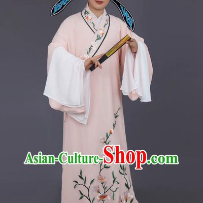 Yue Opera Xiaosheng Costume Liang Shanbo Traditional Scholar Clothing Ancient Young Male Light Pink Robe