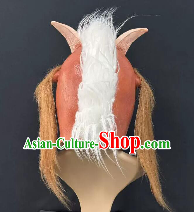 Sheep Latex Head Mask Halloween Cosplay Cartoon Goat Face Mask Party Funny Prop Sheep Latex Head Mask Halloween Cosplay Cartoon Goat Face Mask Party Funny Prop