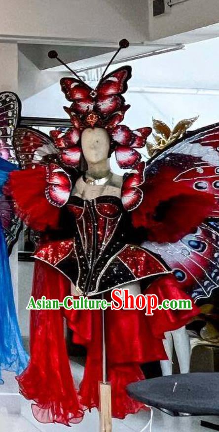 Butterfly Performance Costume Custom Colorful Wings Angel Cosplay Large Wings Photography Portrait Film Prop Decoration