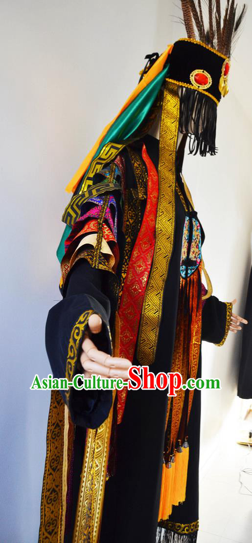 Chinese Ethnic Shaman Deity Outfit and Hat Complete Set Chinese Ethnic Shaman Deity Outfit and Hat Complete Set