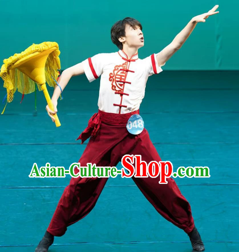 Shanbei Yangge Costume Men Dance Wear Chinese Stage Performance Outfit