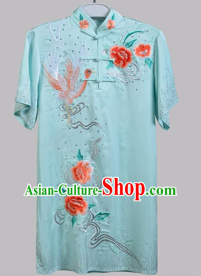 Light Blue Martial Arts Competition Performance Costume Kung Fu Changquan Uniform Light Blue Martial Arts Competition Performance Costume Kung Fu Changquan Uniform