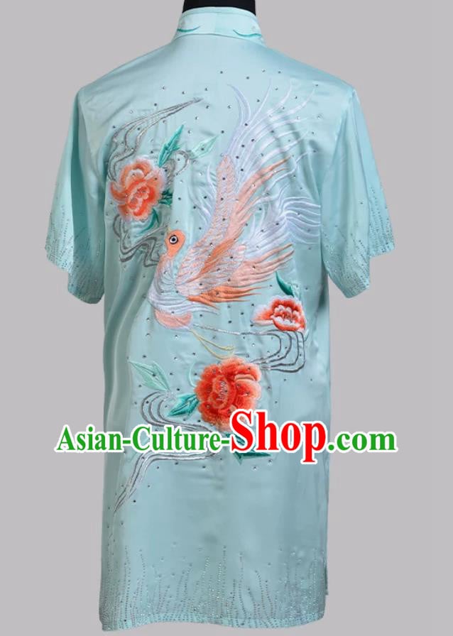 Light Blue Martial Arts Competition Performance Costume Kung Fu Changquan Uniform Light Blue Martial Arts Competition Performance Costume Kung Fu Changquan Uniform