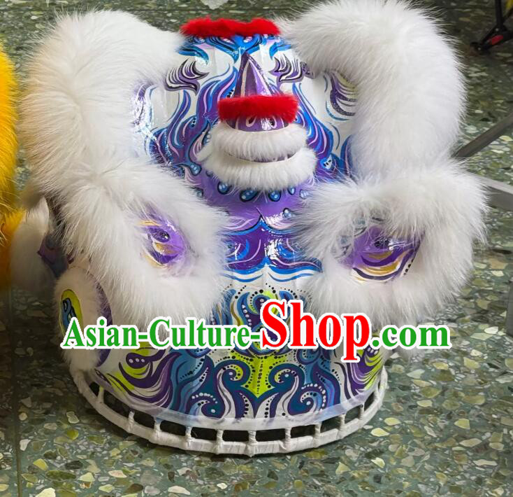 Handmade Wolf Fur Futsan Lion Head Chinese New Year Lion Dance Costume Complete Set Handmade Wolf Fur Futsan Lion Head Chinese New Year Lion Dance Costume Complete Set