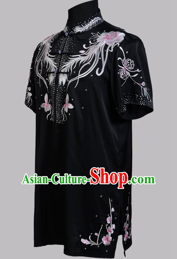 Martial Arts Changquan Uniform Rhinestone Wushu Clothing Embroidery Kung Fu Performance Costume Martial Arts Changquan Uniform Rhinestone Wushu Clothing Embroidery Kung Fu Performance Costume
