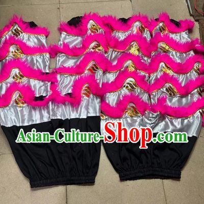 Pink Wool Lion Dance Pants Chinese Lion Dance Costume Handmade Tiger Spot 2 Trousers Set