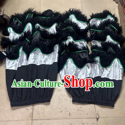 Chinese Lion Dance Costume Handmade 2 Trousers Set Satin Fabric Lion Dance Pants