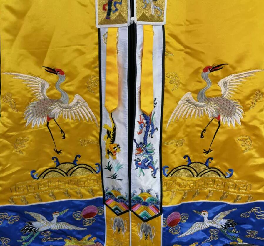 Six Dragon Golden Embroidery Small Sleeve Taoist Robe Ritual Garment Dharma Vestment Six Dragon Golden Embroidery Small Sleeve Taoist Robe Ritual Garment Dharma Vestment